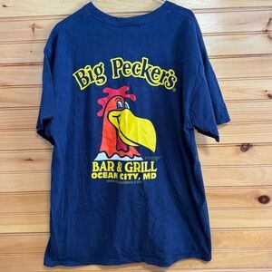 Big Pecker’s Bar & Grill Blue Graphic T-Shirt XL